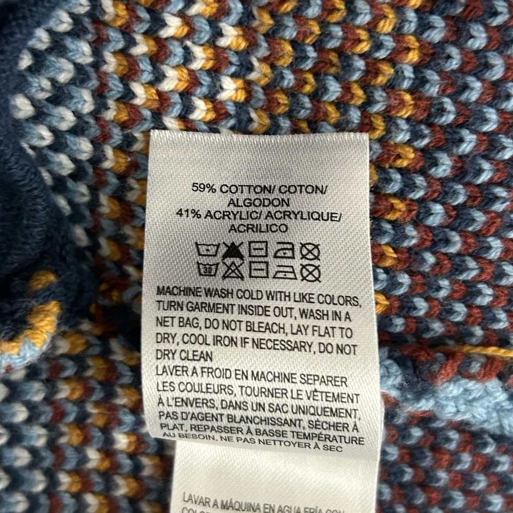 Lucky Brand Womens Cardigan Sweater Size M Multicolor Aztec Coatigan Long Sleeve - Picture 5 of 9